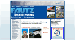 Desktop Screenshot of fautz-beschichtungen.de