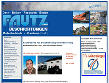 Tablet Screenshot of fautz-beschichtungen.de